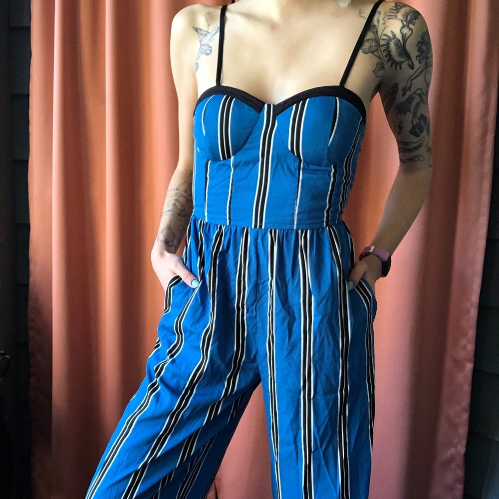 striped romper